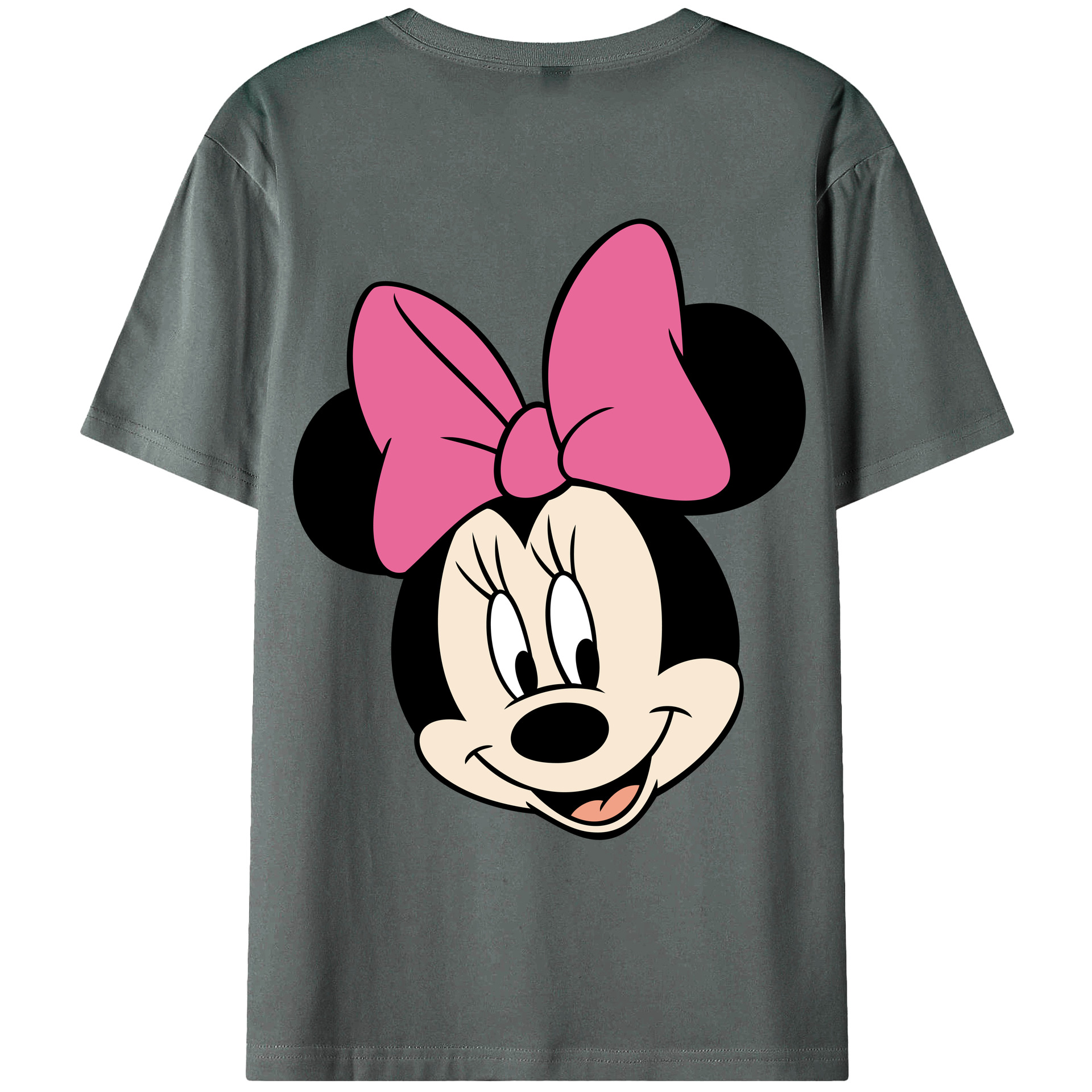 ミッキーマウス Mickey Mouse 綿100％ メンズ半袖Tシャツ（バックプリント） 通気性